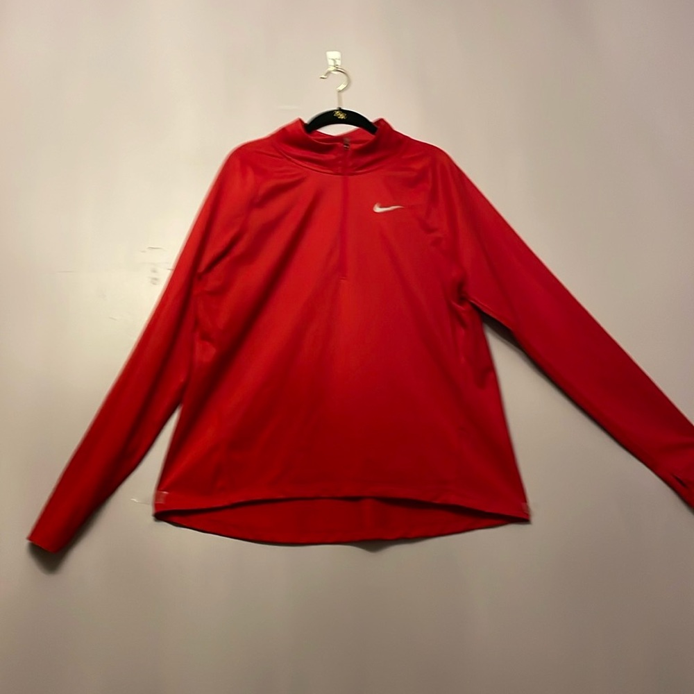 Nike Pull Over Half Zip Ventilated Back - image 1